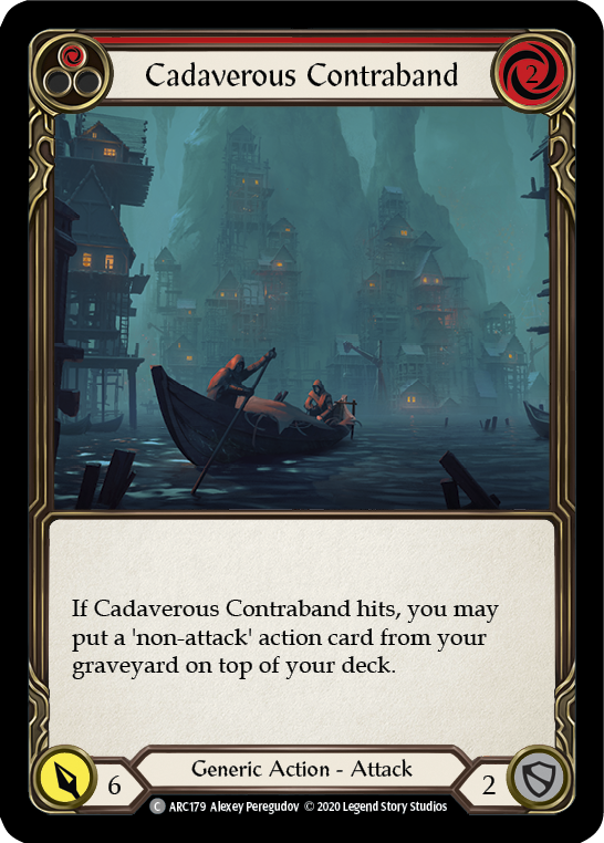 Cadaverous Contraband (Red) [U-ARC179] Unlimited Rainbow Foil | Good Games North