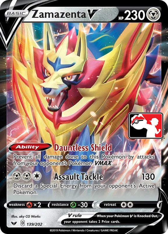 Zamazenta V (139/202) [Prize Pack Series One] | Good Games North
