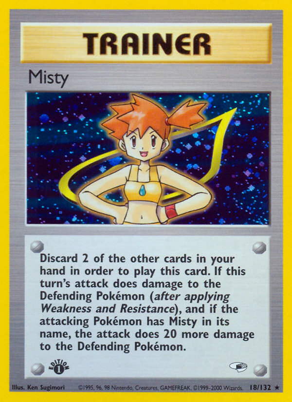 Misty (18/132) [Gym Heroes 1st Edition] | Good Games North
