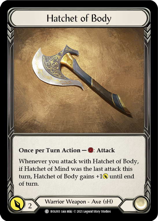 Hatchet of Body [BOL003] (Monarch Boltyn Blitz Deck) | Good Games North