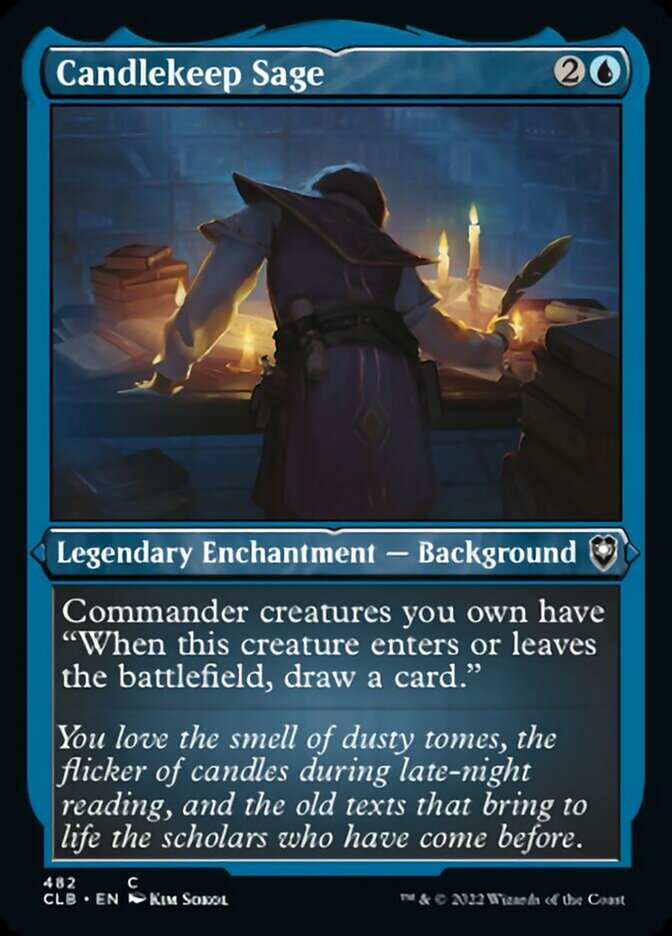 Candlekeep Sage (Foil Etched) [Commander Legends: Battle for Baldur's Gate] | Good Games North