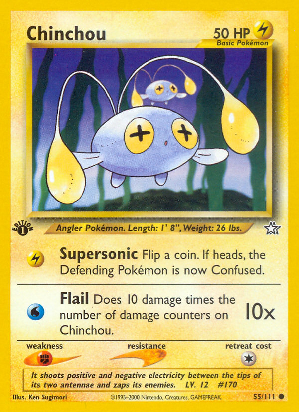 Chinchou (55/111) [Neo Genesis 1st Edition] | Good Games North