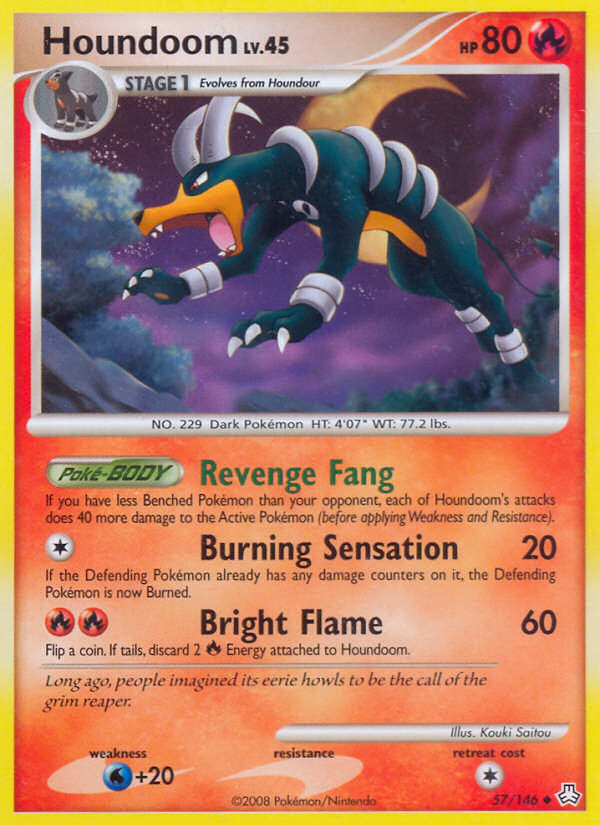 Houndoom (57/146) [Diamond & Pearl: Legends Awakened] | Good Games North