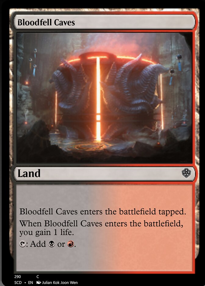 Bloodfell Caves [Starter Commander Decks] | Good Games North
