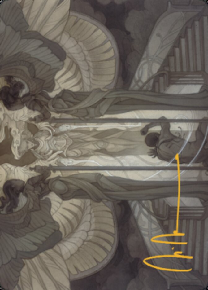 Prayer of Binding Art Card (Gold-Stamped Signature) [Dominaria United Art Series] | Good Games North