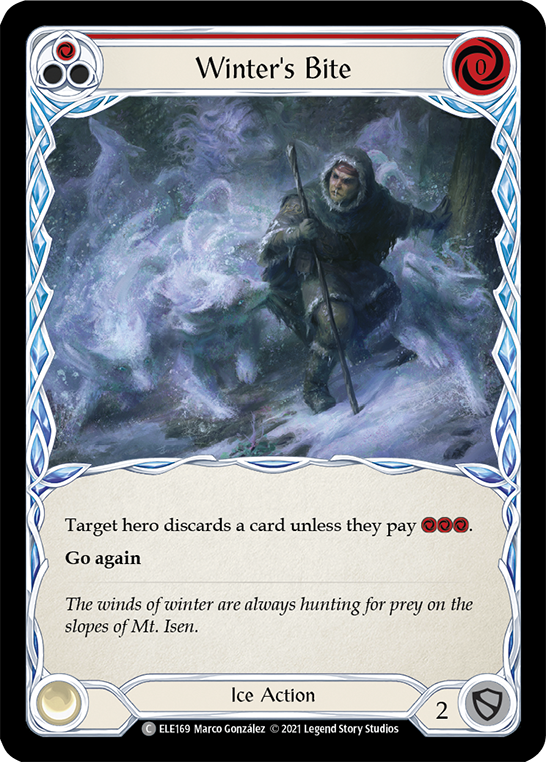 Winter's Bite (Red) [ELE169] (Tales of Aria)  1st Edition Normal | Good Games North