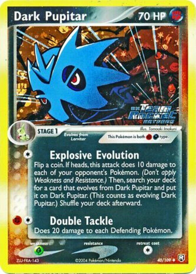Dark Pupitar (40/109) (Stamped) [EX: Team Rocket Returns] | Good Games North