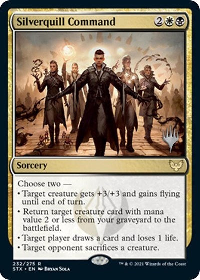 Silverquill Command (Promo Pack) [Strixhaven: School of Mages Promos] | Good Games North