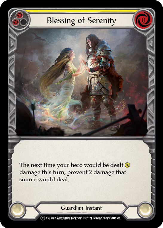 Blessing of Serenity (Yellow) [U-CRU042] Unlimited Normal | Good Games North