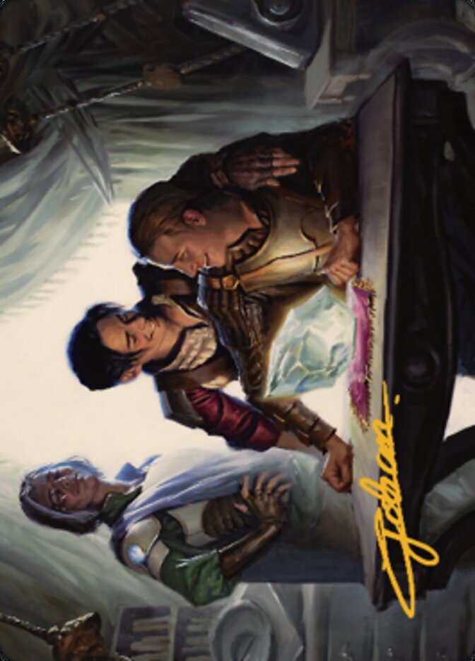 Tocasia's Welcome Art Card (Gold-Stamped Signature) [The Brothers' War Art Series] | Good Games North