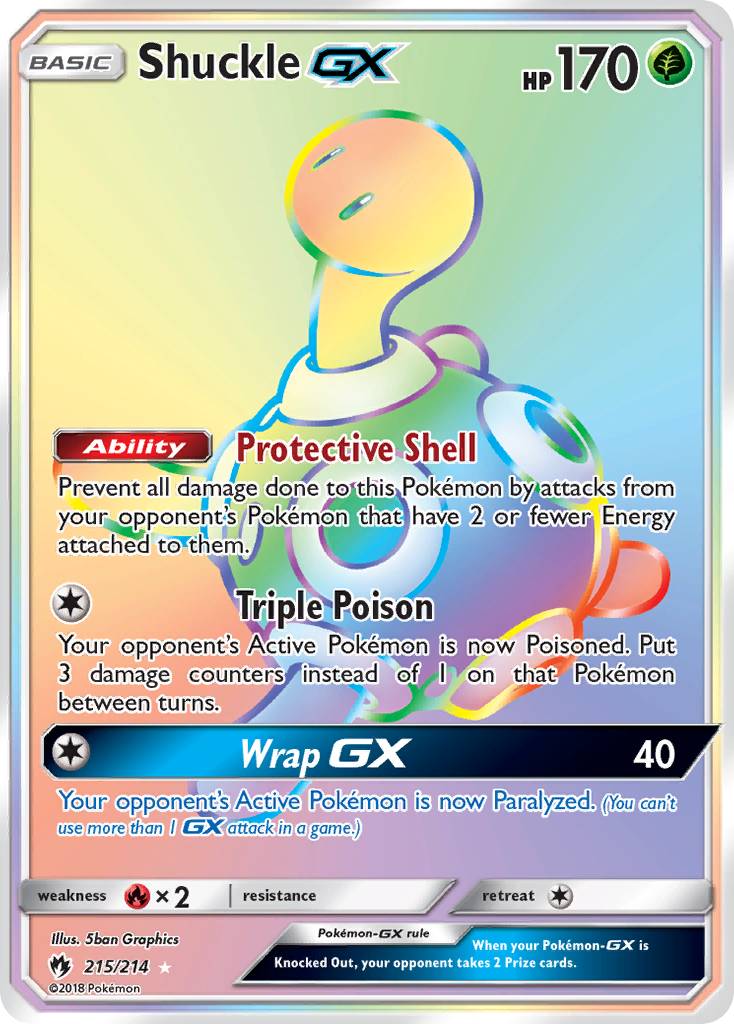 Shuckle GX (215/214) [Sun & Moon: Lost Thunder] | Good Games North