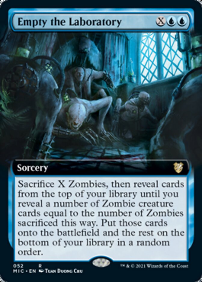 Empty the Laboratory (Extended) [Innistrad: Midnight Hunt Commander] | Good Games North