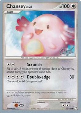 Chansey LV.31 (76/123) (Bliss Control - Paul Atanassov) [World Championships 2008] | Good Games North