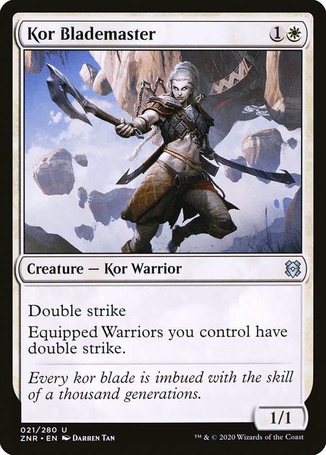 Kor Blademaster [Zendikar Rising] | Good Games North