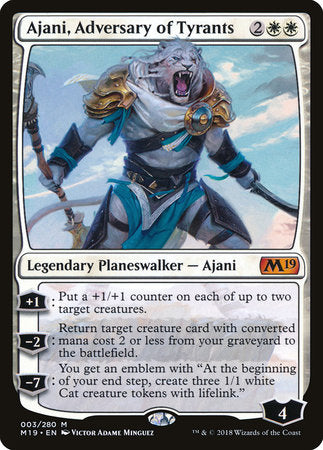 Ajani, Adversary of Tyrants [Core Set 2019] | Good Games North