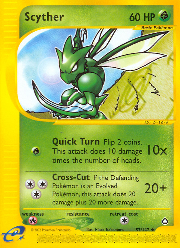 Scyther (57/147) [Aquapolis] | Good Games North