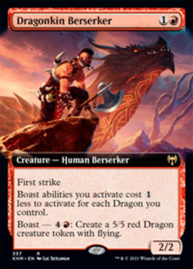 Dragonkin Berserker (Extended Art) [Kaldheim] | Good Games North