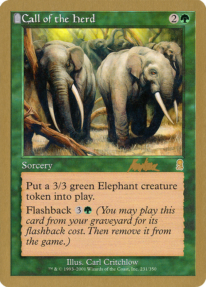 Call of the Herd (Brian Kibler) [World Championship Decks 2002] | Good Games North