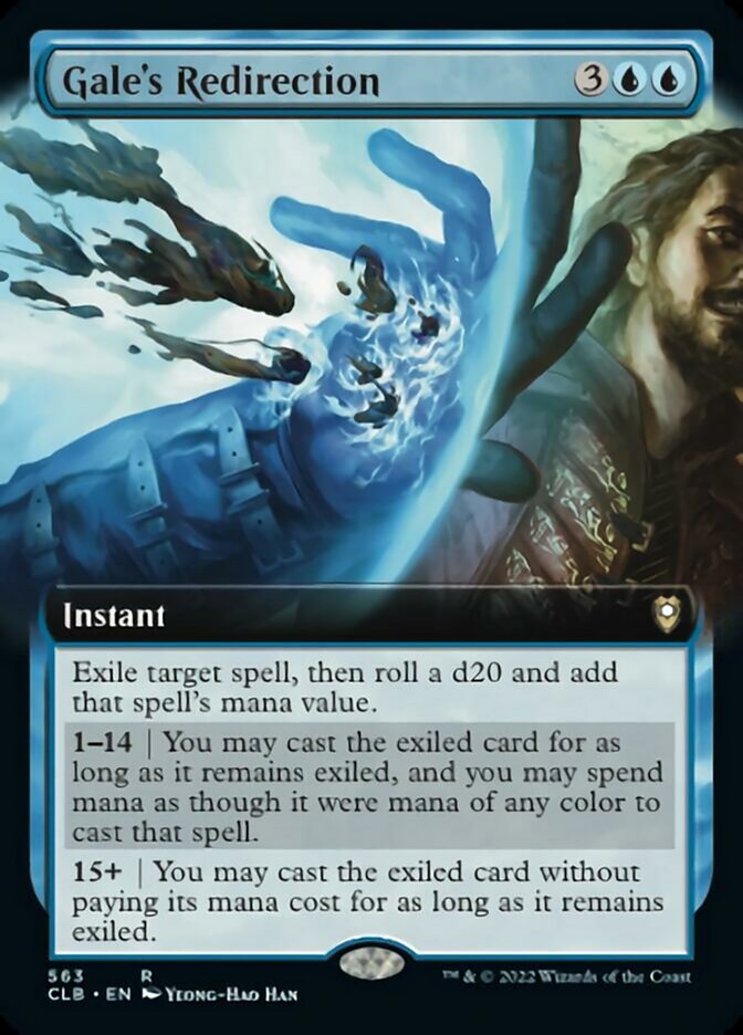 Gale's Redirection (Extended Art) [Commander Legends: Battle for Baldur's Gate] | Good Games North