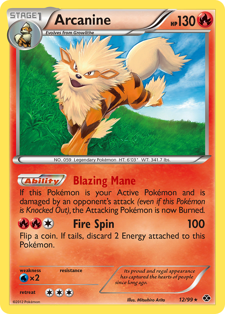Arcanine (12/99) [Black & White: Next Destinies] | Good Games North