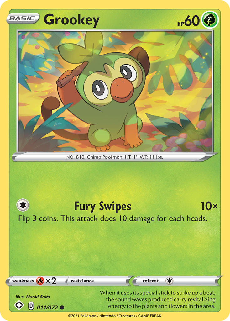 Grookey (011/072) [Sword & Shield: Shining Fates] | Good Games North