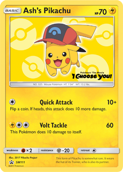 Ash's Pikachu (SM111) [Sun & Moon: Black Star Promos] | Good Games North