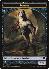 Ob Nixilis of the Black Oath Emblem // Zombie (016/036) Double-sided Token [Commander 2014 Tokens] | Good Games North