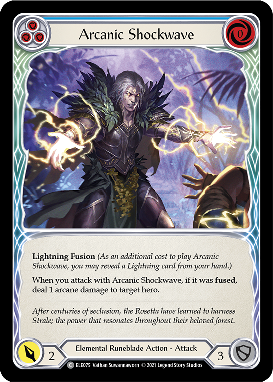 Arcanic Shockwave (Blue) [ELE075] (Tales of Aria)  1st Edition Normal | Good Games North