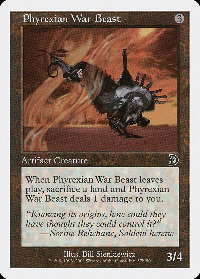 Phyrexian War Beast (Signature on Right) [Deckmasters] | Good Games North