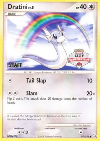 Dratini (91/146) (City Championship Promo Staff) [Diamond & Pearl: Legends Awakened] | Good Games North