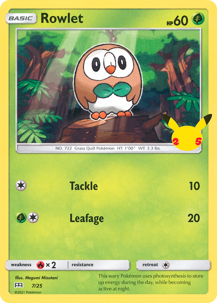 Rowlet (7/25) [McDonald's 25th Anniversary] | Good Games North