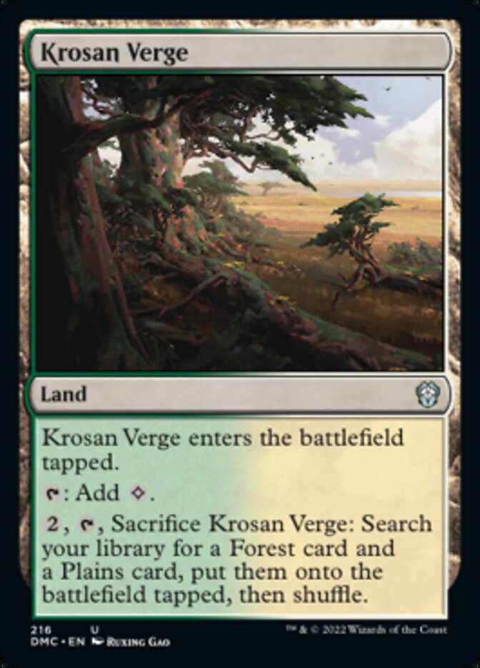 Krosan Verge [Dominaria United Commander] | Good Games North