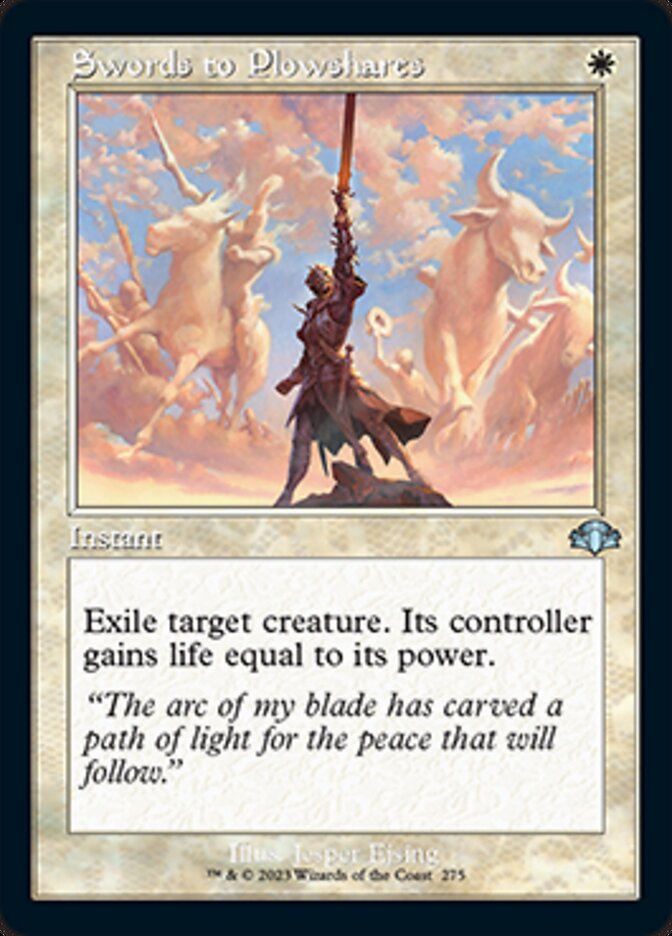 Swords to Plowshares (Retro) [Dominaria Remastered] | Good Games North
