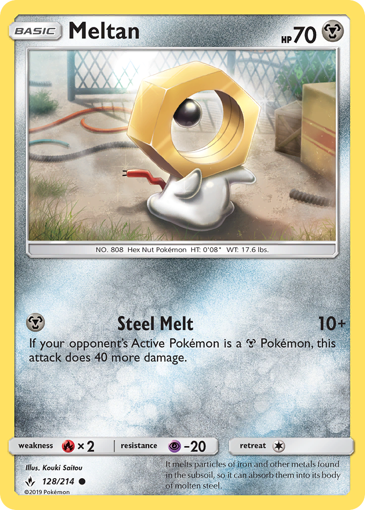 Meltan (128/214) [Sun & Moon: Unbroken Bonds] | Good Games North