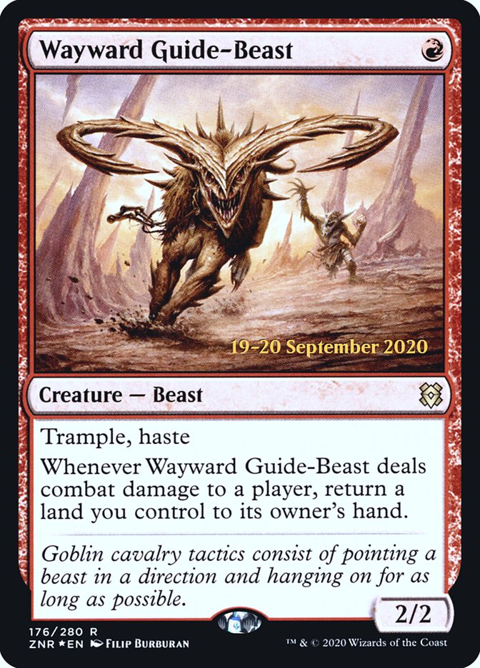 Wayward Guide-Beast  [Zendikar Rising Prerelease Promos] | Good Games North