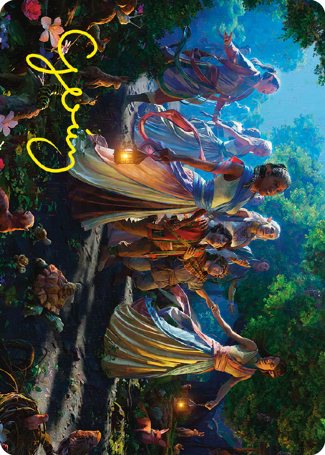 Realm Seekers Art Card (Gold-Stamped Signature) [The Lord of the Rings: Tales of Middle-earth Art Series] | Good Games North