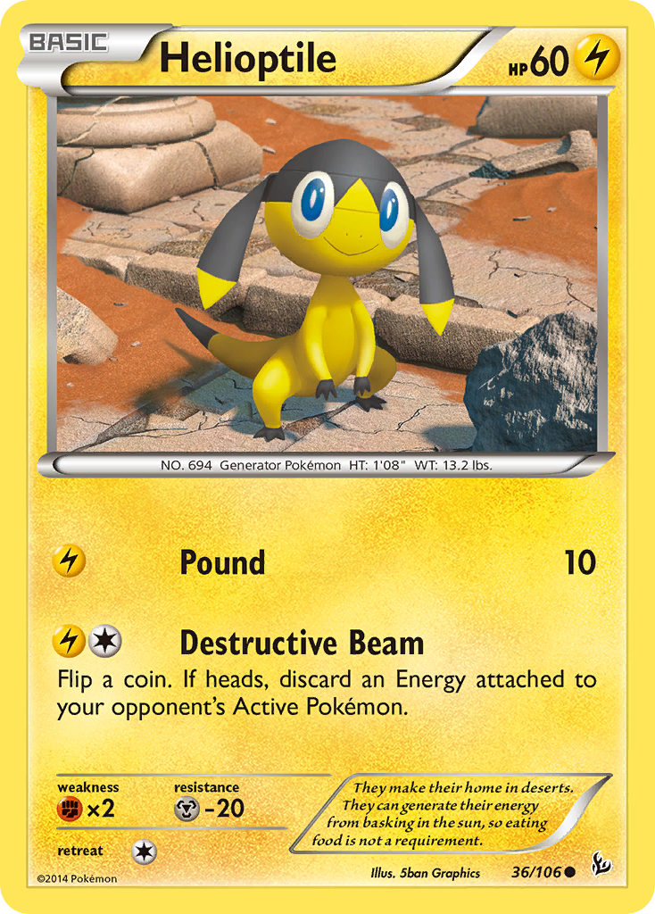 Helioptile (36/106) [XY: Flashfire] | Good Games North
