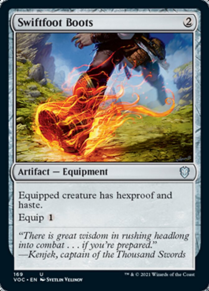 Swiftfoot Boots [Innistrad: Crimson Vow Commander] | Good Games North