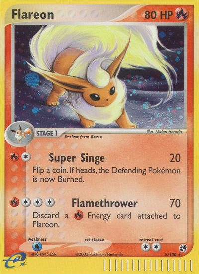 Flareon (5/100) [EX: Sandstorm] | Good Games North