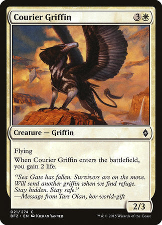 Courier Griffin [Battle for Zendikar] | Good Games North