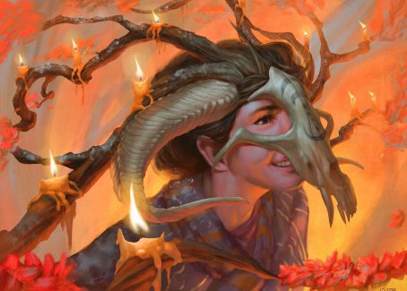 Hedgewitch's Mask Art Card [Innistrad: Midnight Hunt Art Series] | Good Games North