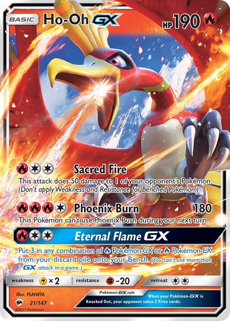 Ho-Oh GX (21/147) [Sun & Moon: Burning Shadows] | Good Games North