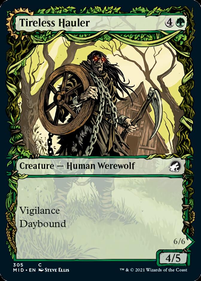 Tireless Hauler // Dire-Strain Brawler (Showcase Equinox) [Innistrad: Midnight Hunt] | Good Games North