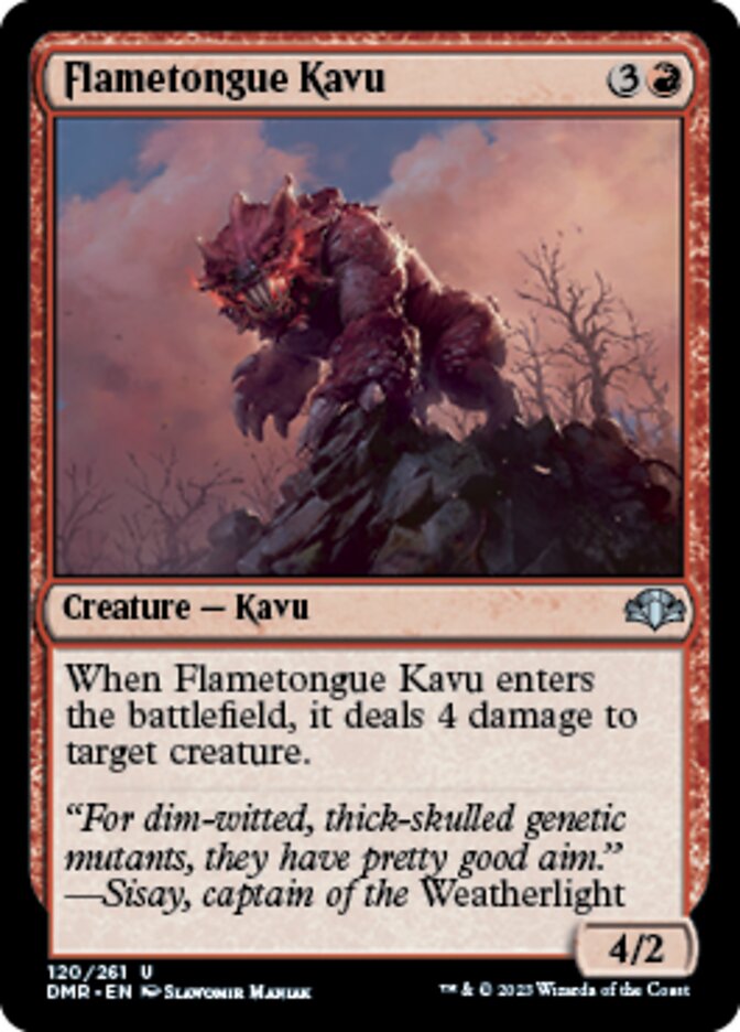 Flametongue Kavu [Dominaria Remastered] | Good Games North