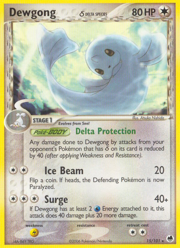 Dewgong (15/101) (Delta Species) [EX: Dragon Frontiers] | Good Games North