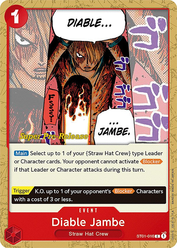 Diable Jambe [Super Pre-Release Starter Deck: Straw Hat Crew] | Good Games North