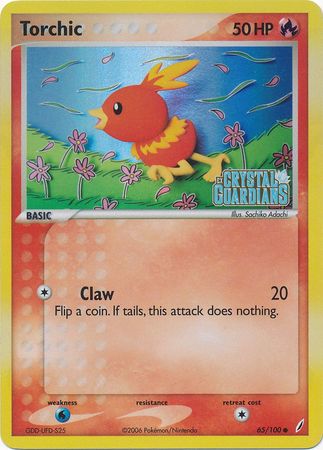Torchic (65/100) (Stamped) [EX: Crystal Guardians] | Good Games North