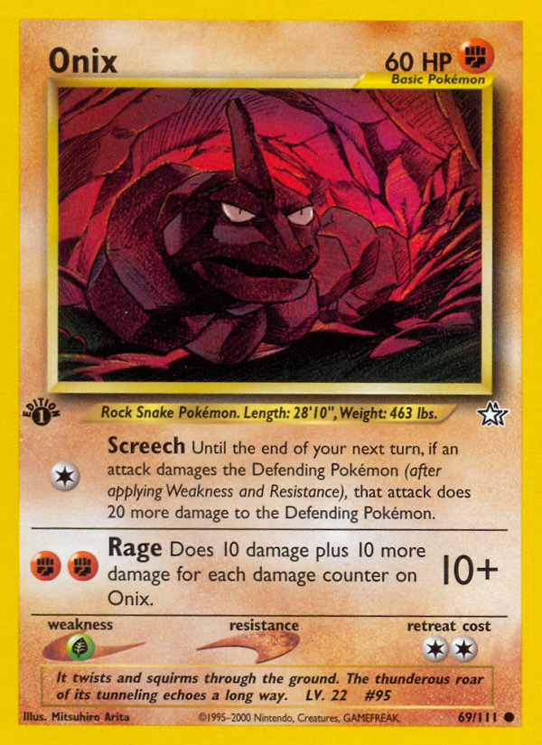 Onix (69/111) [Neo Genesis 1st Edition] | Good Games North