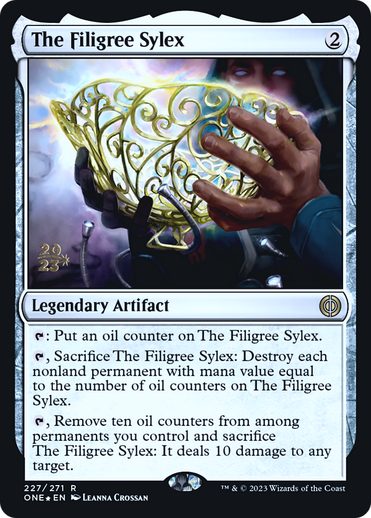 The Filigree Sylex [Phyrexia: All Will Be One Prerelease Promos] | Good Games North