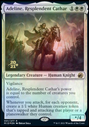 Adeline, Resplendent Cathar [Innistrad: Midnight Hunt Prerelease Promos] | Good Games North